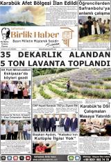 SAFRANBOLU BİRLİK HABER