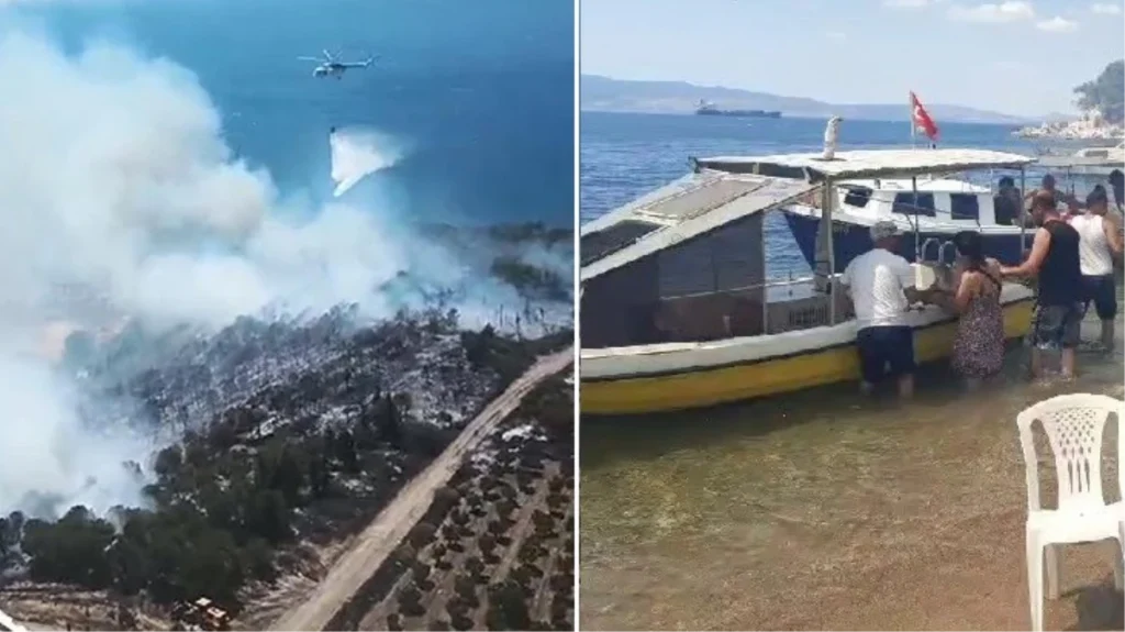 İzmir’de orman yangını! Alevler 2 eve sıçradı, yazlıklar tahliye ediliyor