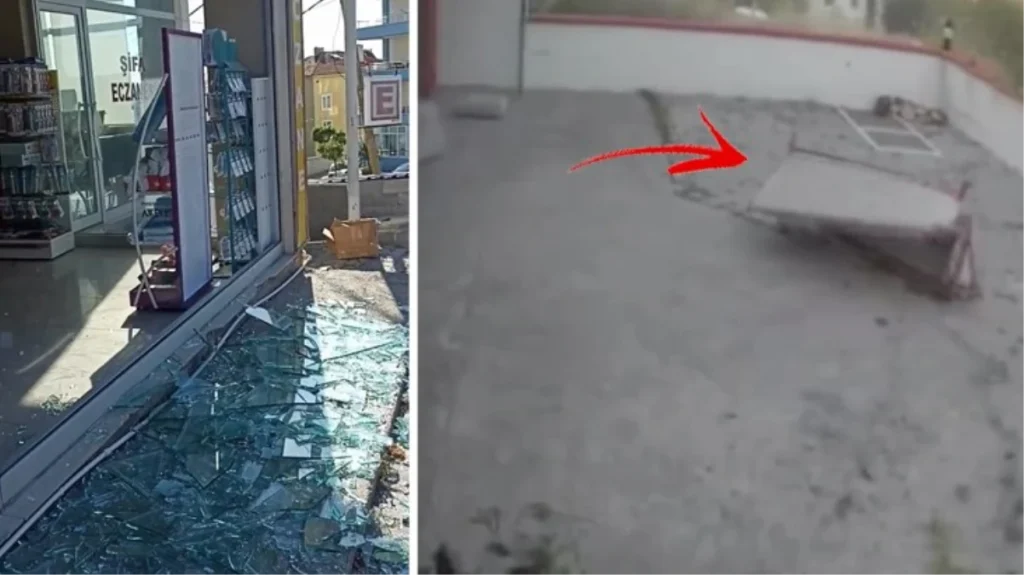 Şiddetli fırtına Çankırı’yı birbirine kattı! Devlet hastanesinin çatısı gitti, kanepe uçup bahçeye düştü