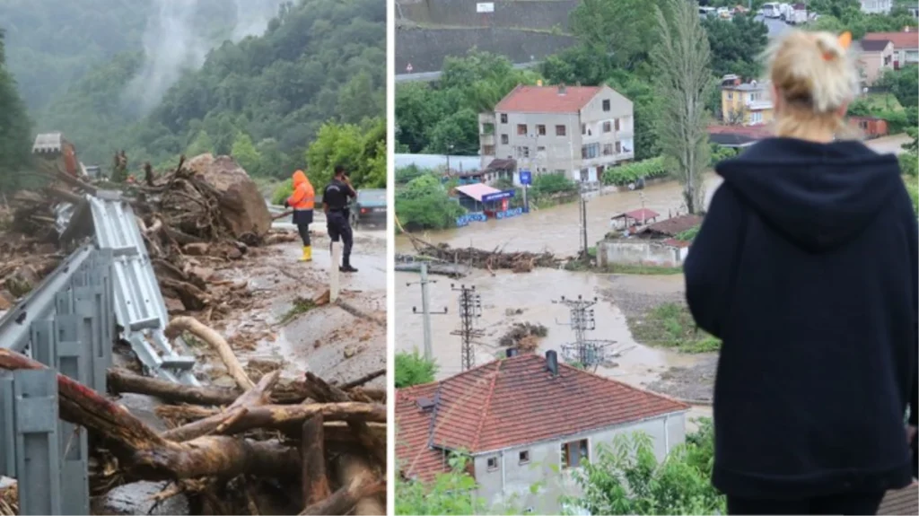 Zonguldak’ta heyelan ve sel felaketi!