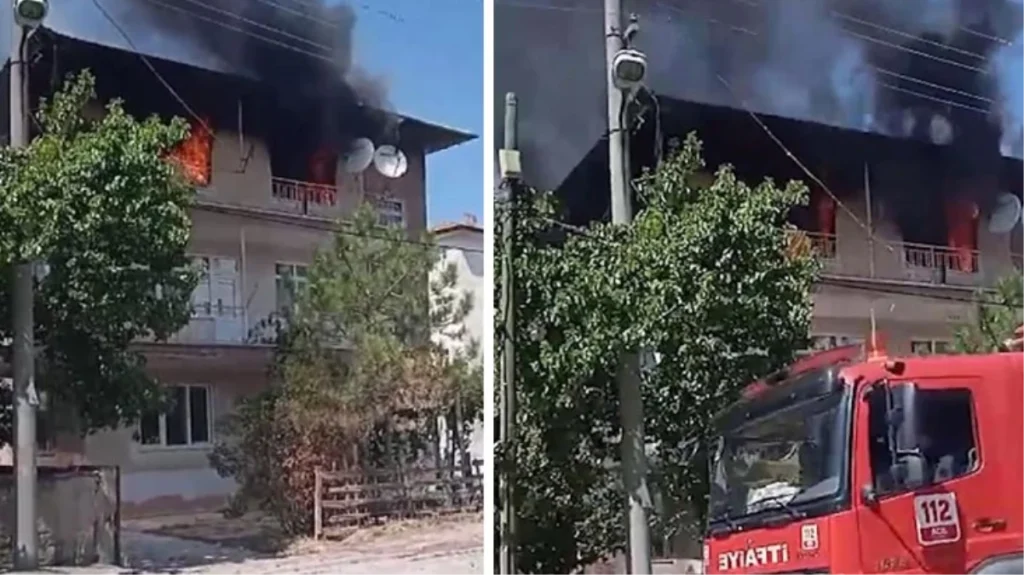 Kırıkkale’de bir kişi, babasından harçlık alamayınca evi yaktı