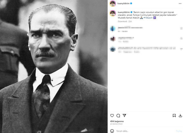 Ünlü isimler, Atatürk'ü vefatının 85. yıl dönümünde anıyor