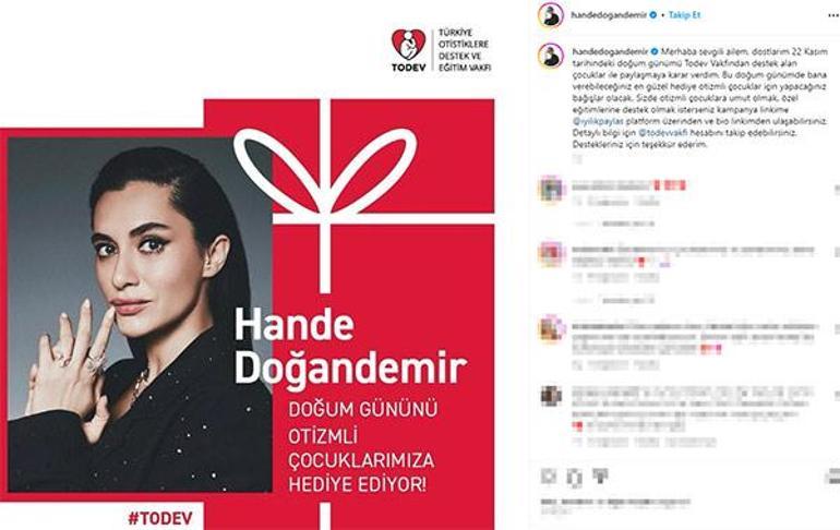 Hande Doğandemir doğum gününü otizmli çocuklara armağan ediyor