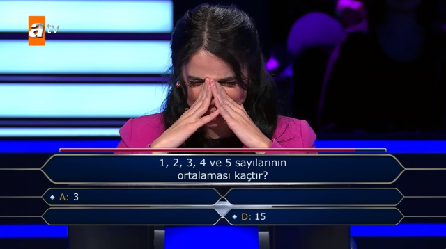 Yarışmacı, Milyoner'de matematik sorusunu 2 jokerle bilemeyince yarışmadan çekildi