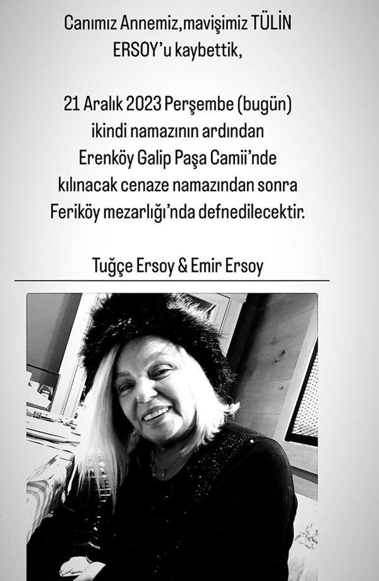 Emir Ersoy'un annesi Tülin Ersoy hayatını kaybetti!