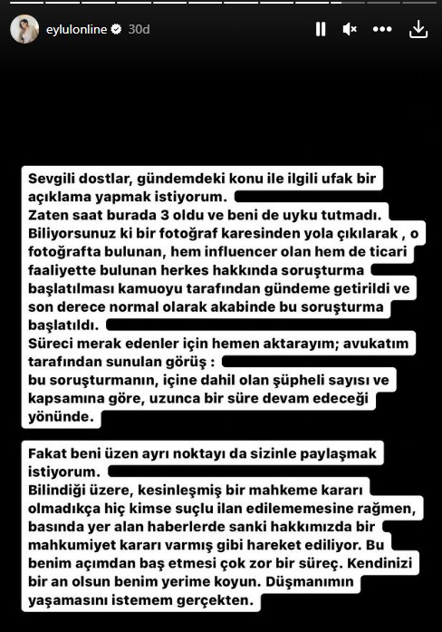 Mal varlığına el konulan Eylül Öztürk'ten açıklama: Çok etkilendik, düşmanımın yaşamasını istemem