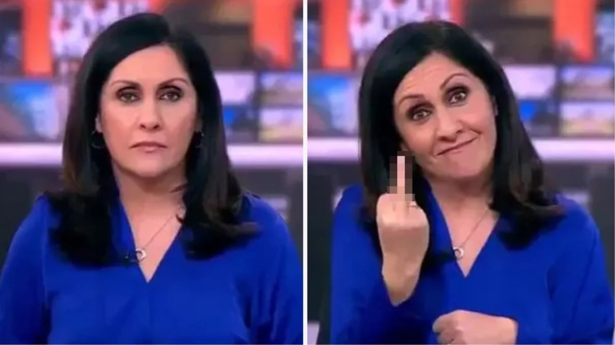 BBC haber spikeri Maryam Moshiri, canlı yayında parmak işareti yaptı