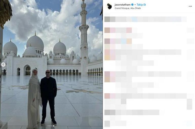 Ünlü çift Şeyh Zayed Ulu Camii'ni ziyaret etti! 'Büyük bir onur'