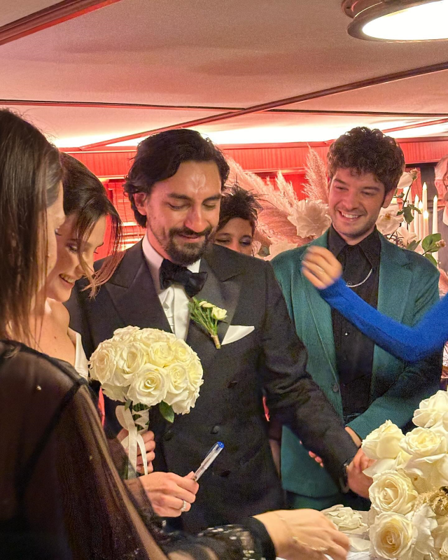 5 aylık aşkta mutlu son! Oyuncu Alina Boz ile işletmeci Umut Evirgen evlendi