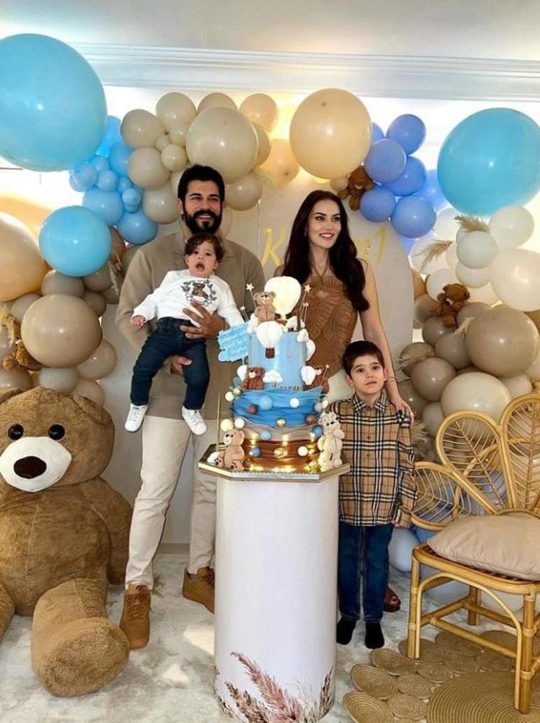 Fahriye Evcen ve Burak Özçivit küçük oğullarına doğum günü partisi düzenledi