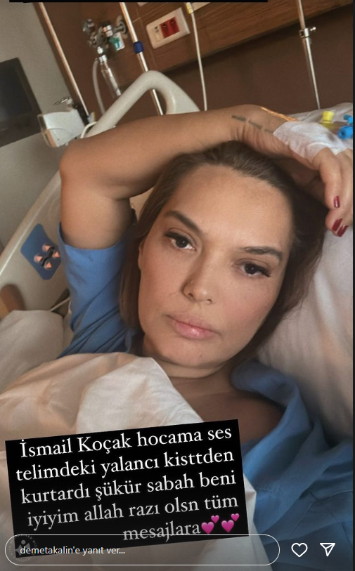 Demet Akalın, ses tellerindeki kistten dolayı ameliyat oldu