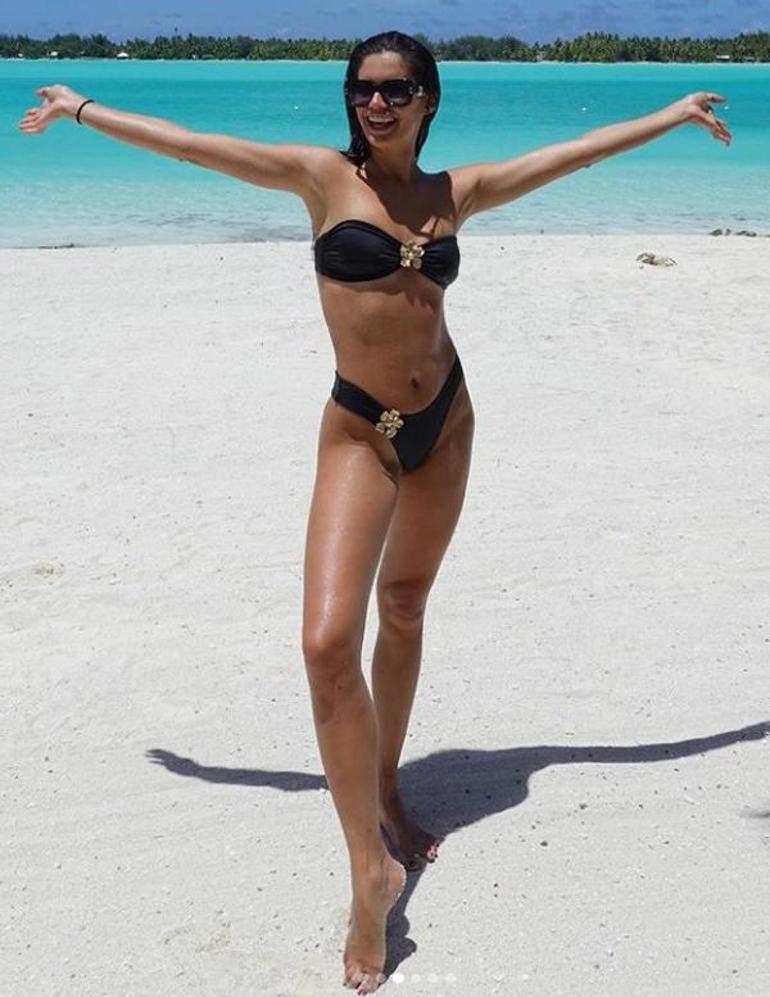 Victoria's Secret Meleği, Bora Bora'da! Fit haliyle göz kamaştırdı