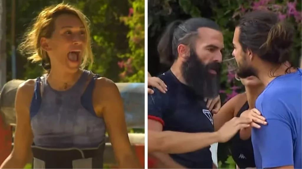 Survivor’da Hakan ve Turabi kavga etti! Oyunu yarıda kesilen Seda küplere bindi