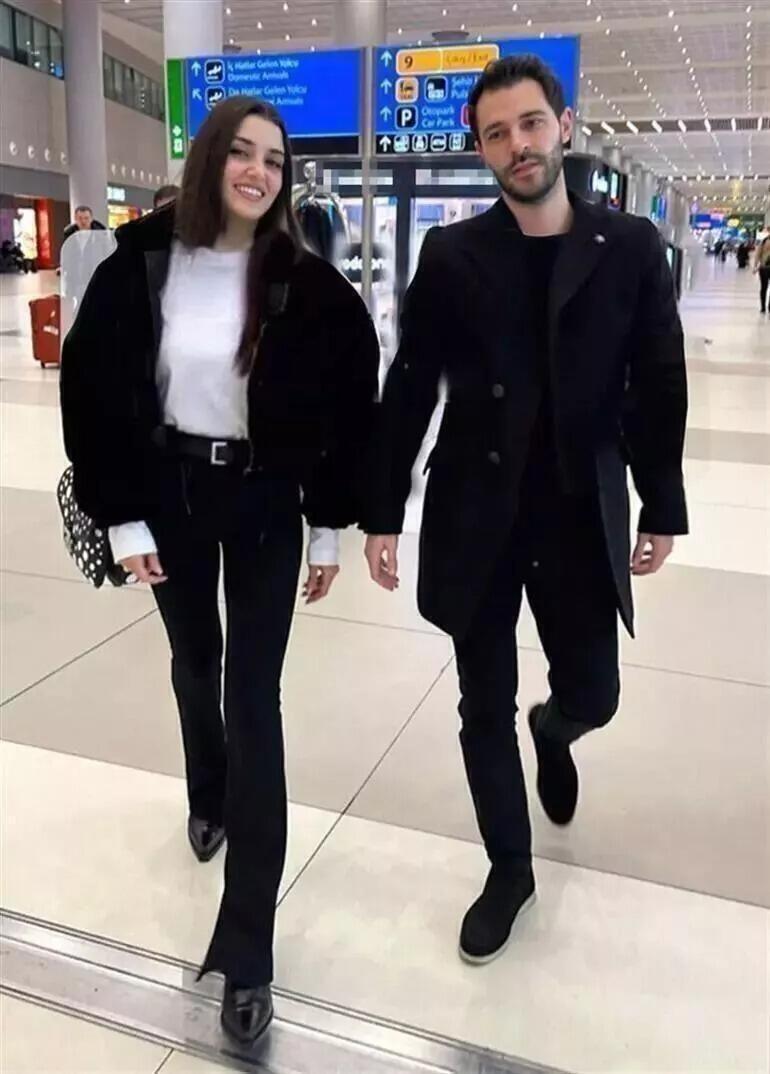 Hande Erçel, sevgilisi Hakan Sabancı'yı koluna taktı, soluğu doğum gününde aldı