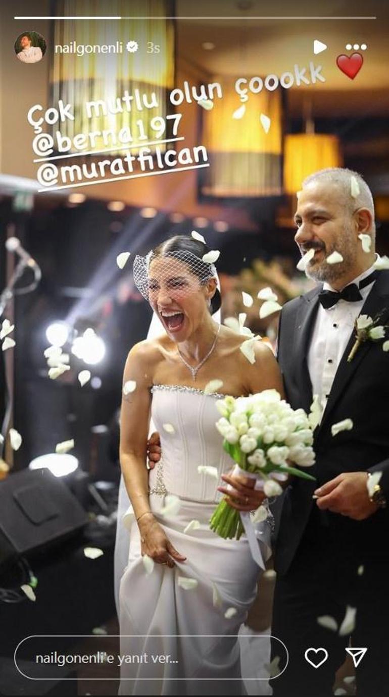 Çağla Şıkel ve eski sevgilisi Nail Gönenli, Berna Şıkel'in nikah şahidi oldu!
