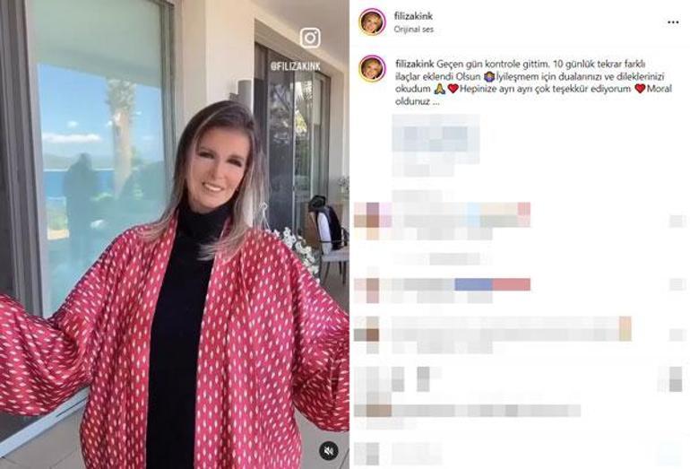 Filiz Akın sağlık durumunu açıkladı! 'Dualarınızı ve dileklerinizi okudum'