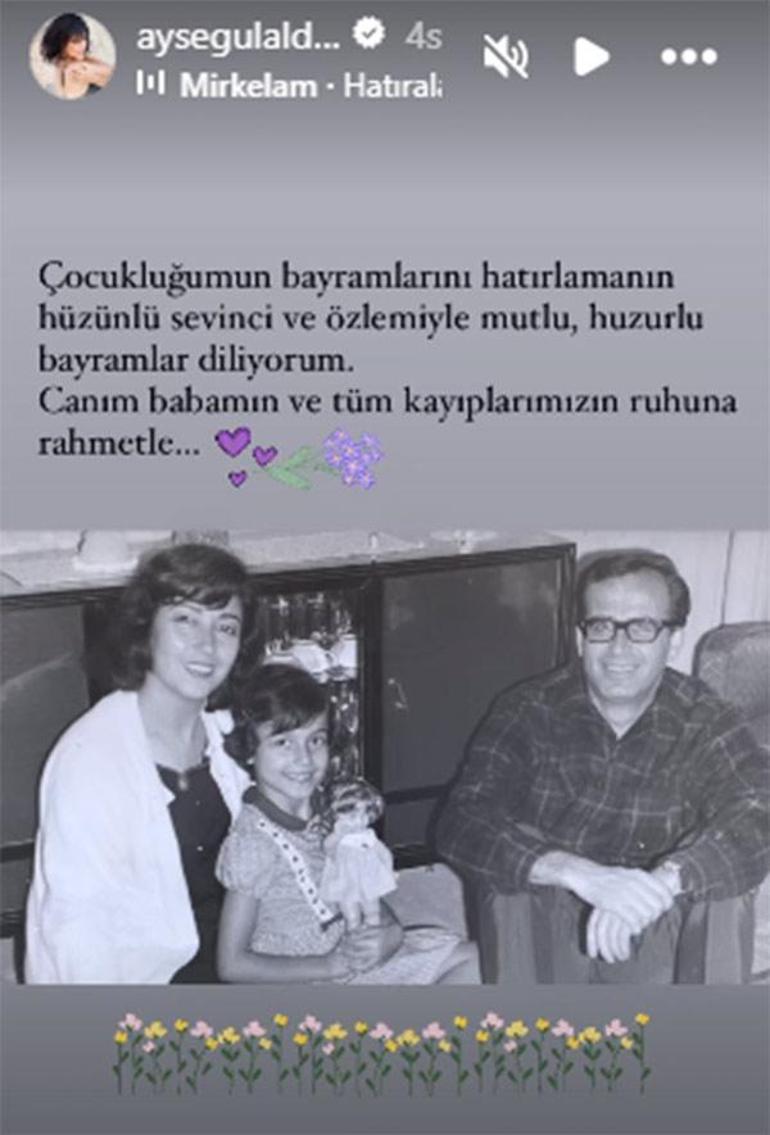 Ayşegül Aldinç'ten nostaljik bayram paylaşımı!