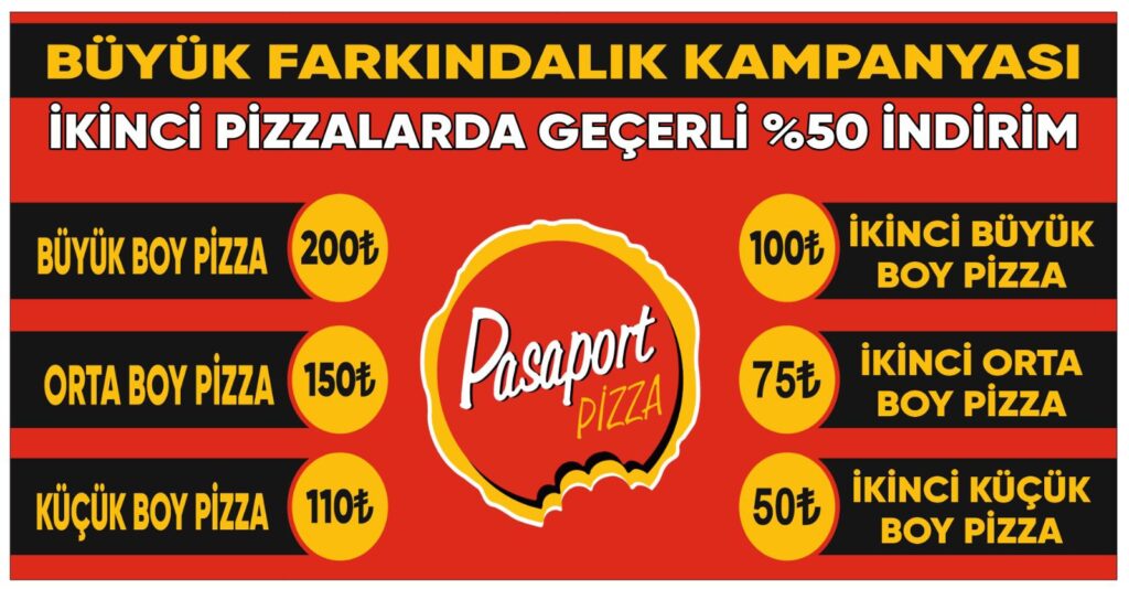 Küçükçekmece Pasaport Pizza’nın Sıcak ve Soğuk İçecekleri