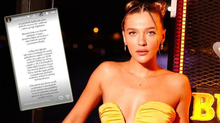 Melisa Döngel: Aynı Gün Türkiye’ye Döndüm, İfademi Verdim