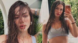 Demet Özdemir havuz başında poz verdi! Fit haliyle dikkat çekti
