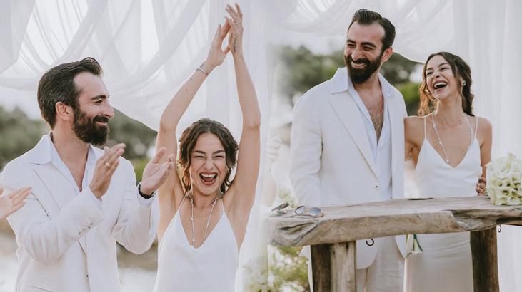 Hira Koyuncuoğlu ve Baran Sulhan evlendi! Düğünden ilk kareler